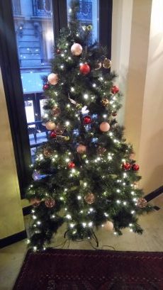Christmas in the deep heart of Paris : Christmas tree at Welcome Hotel Paris